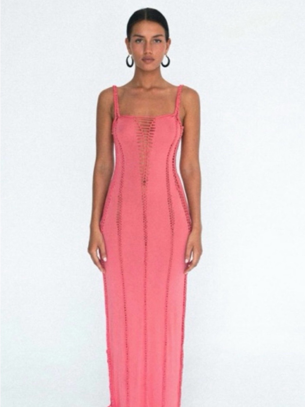 Indah coral dress NWT